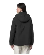 K-WAY Giubbotto Donna K6133YW MARLETTE AI 25/26 regular con cappuccio rimovibile AL8 Black P-Blue A