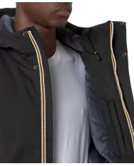 K-WAY Giubbino Uomo K8133DW JACKO AI 25/26 regular basic waterproof in tinta unita AL8 Black P-Blue A