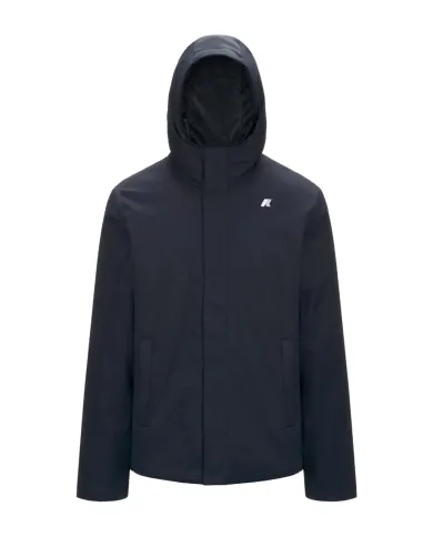 K-WAY Giubbino Uomo K8133DW JACKO AI 25/26 regular basic waterproof in tinta unita AL9 Blue D-Blue A