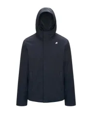 K-WAY Giubbino Uomo K8133DW JACKO AI 25/26 regular basic waterproof in tinta unita AL9 Blue D-Blue A