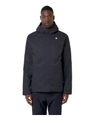 K-WAY Giubbino Uomo K8133DW JACKO AI 25/26 regular basic waterproof in tinta unita AL9 Blue D-Blue A