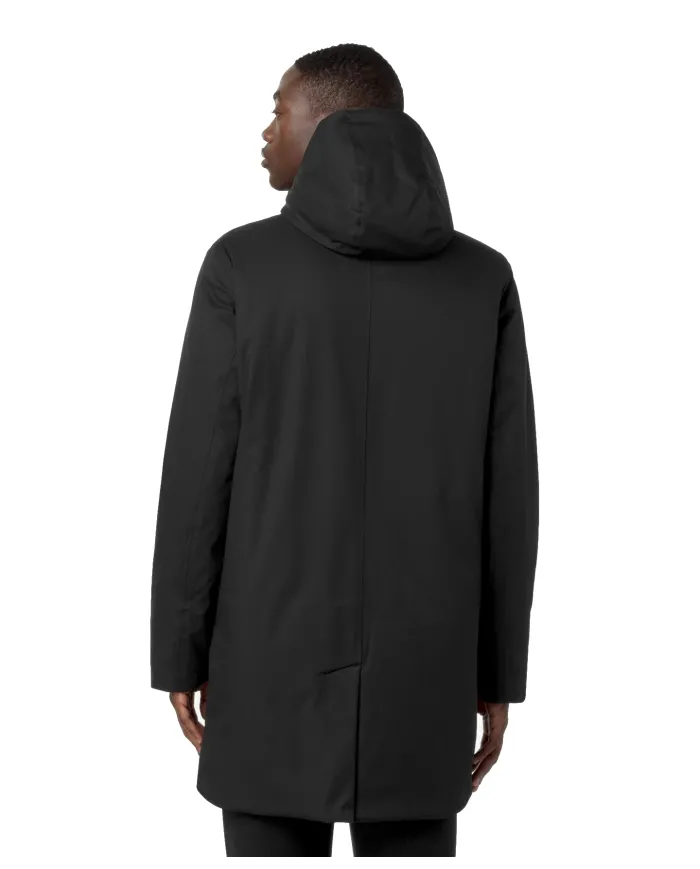 K-WAY Giaccone Uomo K8133FW JARNO AI 25/26 regular lungo waterproof AL8 Black P-Blue A