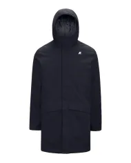K-WAY Giaccone Uomo K8133FW JARNO AI 25/26 regular lungo waterproof AL9 Blue D-Blue A