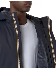 K-WAY Giaccone Uomo K8133FW JARNO AI 25/26 regular lungo waterproof AL9 Blue D-Blue A