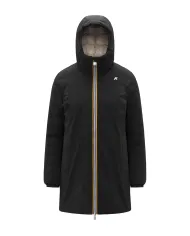 K-WAY Piumino Donna K8134DW SOPHIE AI 25/26 tecnico con motivo trapuntato reversibile BC9 Black-Beige