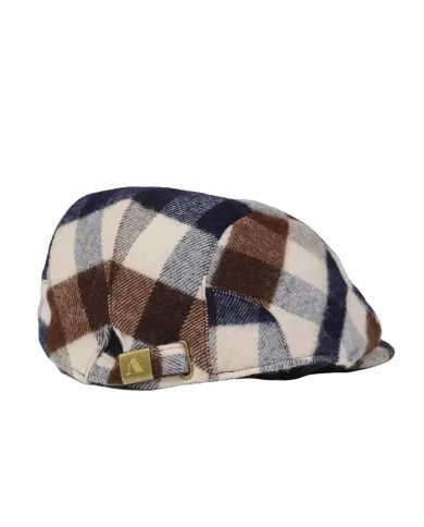 AQUASCUTUM Coppola Uomo AA_A004_CP001 AI 25/26 lana classico con motico check 30 macro check