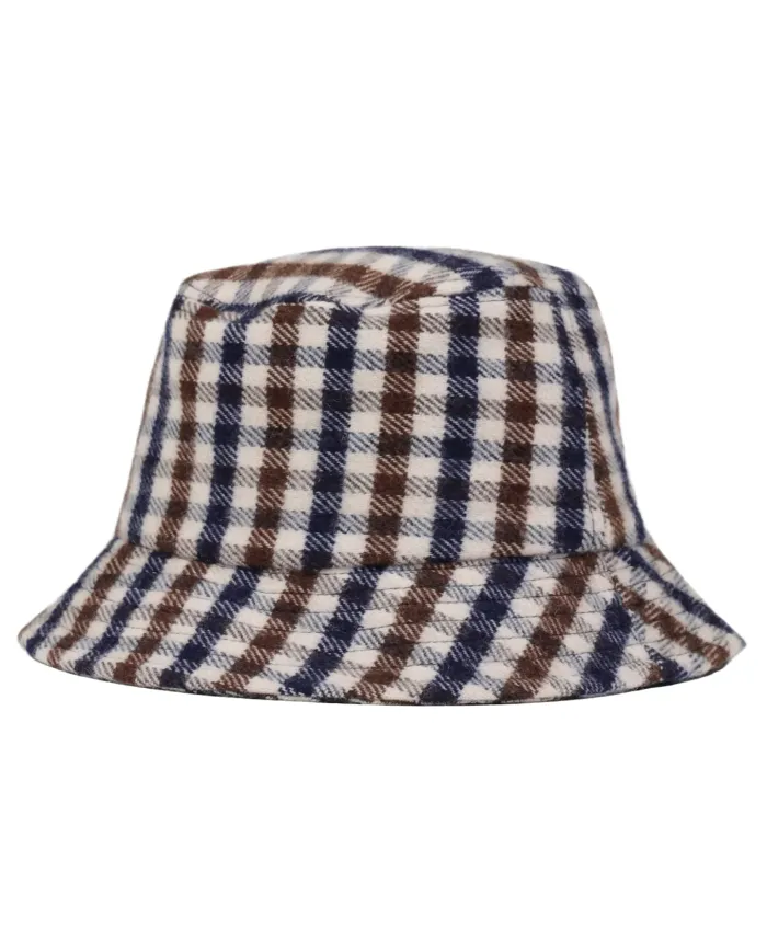 AQUASCUTUM Cappello Uomo AA_A004_CP002 AI 25/26 lana con motivo check 28 CLUB CHECK