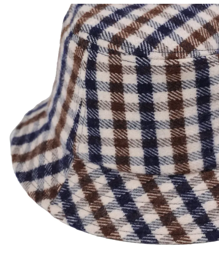 AQUASCUTUM Cappello Uomo AA_A004_CP002 AI 25/26 lana con motivo check 28 CLUB CHECK