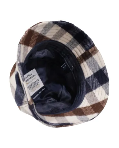 AQUASCUTUM Cappello Uomo AA_A004_CP002 AI 25/26 lana con motivo check 30 macro check