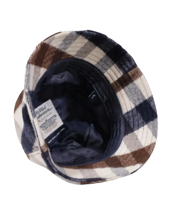 AQUASCUTUM Cappello Uomo AA_A004_CP002 AI 25/26 lana con motivo check 30 macro check