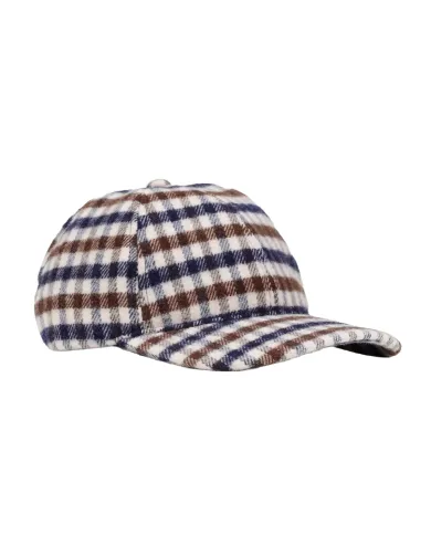 AQUASCUTUM Cappello Uomo AA_A004_CP003 AI 25/26 lana stile baseball con motivo check 28 CLUB CHECK