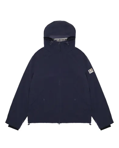 AQUASCUTUM Giubbotto Uomo AA_A005_JK016 AI 25/26 regular con cappuccio e patch logata 11 NAVY