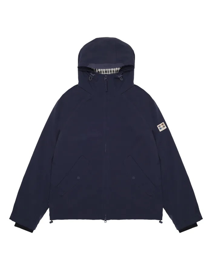AQUASCUTUM Giubbotto Uomo AA_A005_JK016 AI 25/26 regular con cappuccio e patch logata 11 NAVY
