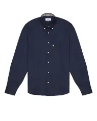 AQUASCUTUM Camicia Uomo AA_A005_SH004 AI 25/26 cotone con taschino 11 NAVY