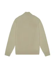 AQUASCUTUM Cardigan Uomo AA_A005_WO016 AI 25/26 con collo e zip 03 BEIGE