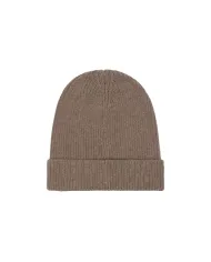 AQUASCUTUM Berretto Uomo AW_ICON_CP007 AI 25/26 beanie in lana con patch 38 KAKI