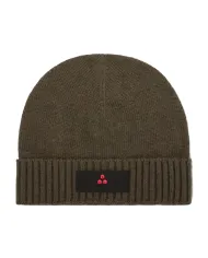 PEUTEREY Cappello Donna PED408699011947 SILLI 04 A-EP lana con nastro logato applicato 690 VERDE FOGLIAME