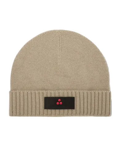 PEUTEREY Cappello Donna PED408699011947 SILLI 04 A-EP lana con nastro logato applicato 852 SESAMO