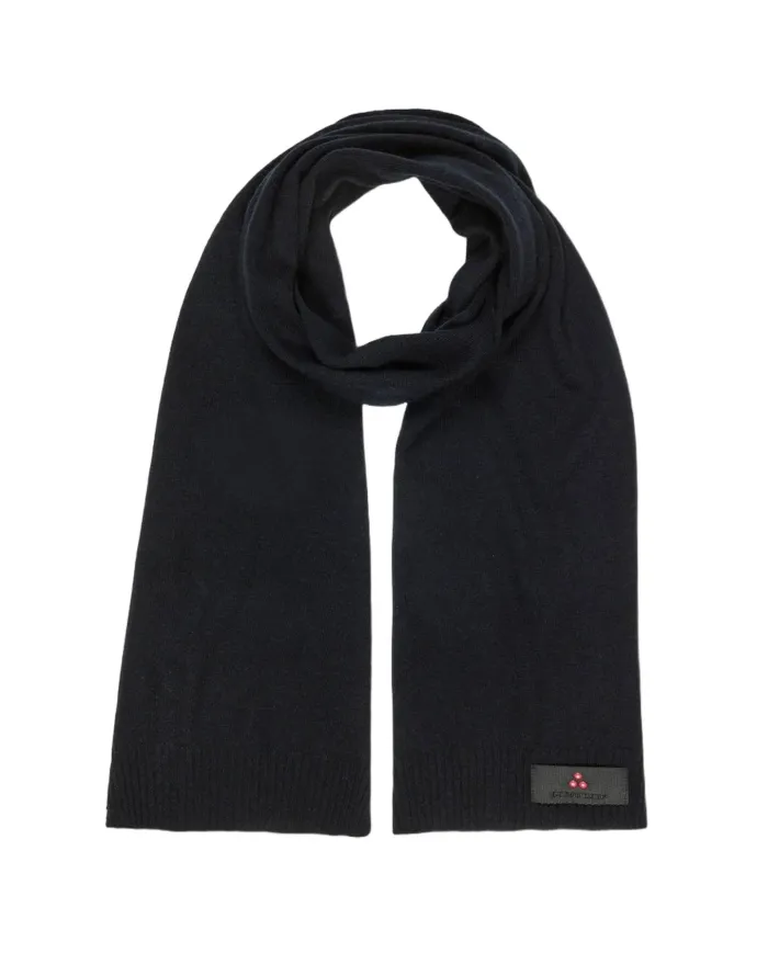 PEUTEREY Sciarpa Donna PED408999011947 ADASIC AI 24/25 lana con bordatura a costine 215 BLU GRAFITE