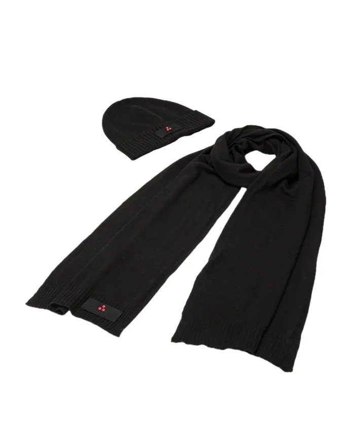 PEUTEREY Kit Donna KPE000199012249 SILLI/ADASIC A-EP lana con confezione logata stile gift 01 NERO