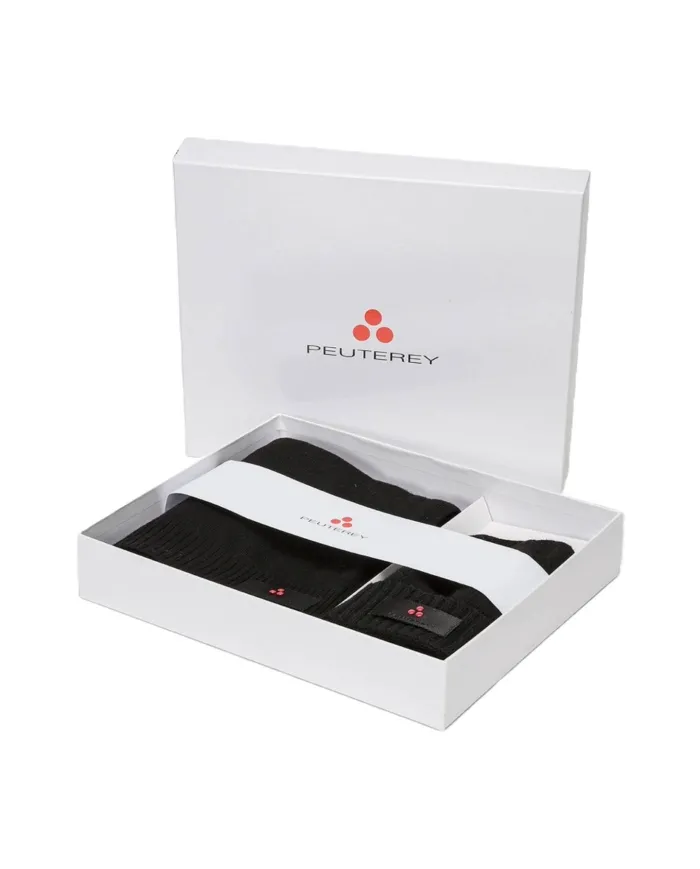 PEUTEREY Kit Donna KPE000199012249 SILLI/ADASIC A-EP lana con confezione logata stile gift 01 NERO