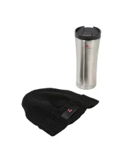 PEUTEREY Kit Uomo KPE001399012249 SILLI/KODIAK A-EP lana con tazza termica 01 NERO