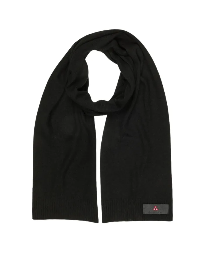 PEUTEREY Sciarpa Donna PED408999011947 ADASIC AI 24/25 lana con bordatura a costine 01 NERO