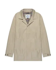 AQUASCUTUM Trench Uomo AA_B005_JK005 AI 25/26 waterproof con colletto check 03 BEIGE