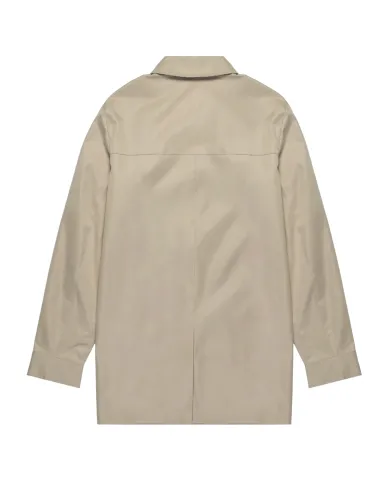 AQUASCUTUM Trench Uomo AA_B005_JK005 AI 25/26 waterproof con colletto check 03 BEIGE