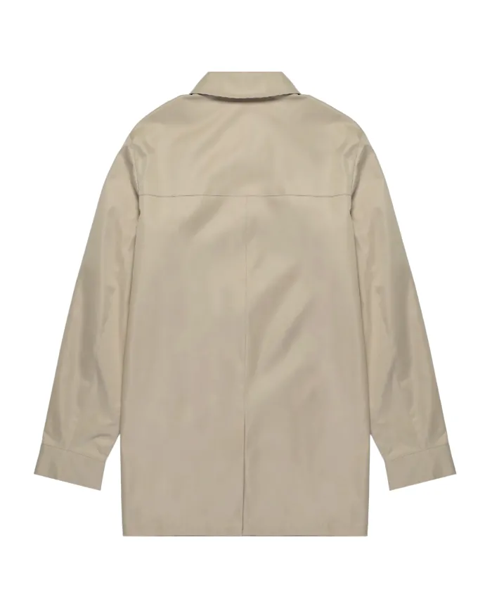 AQUASCUTUM Trench Uomo AA_B005_JK005 AI 25/26 waterproof con colletto check 03 BEIGE