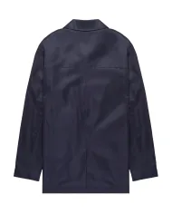 AQUASCUTUM Trench Uomo AA_B005_JK005 AI 25/26 waterproof con colletto check 11 NAVY