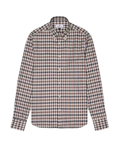 AQUASCUTUM Camicia Uomo AA_ICON_SH001 AI 25/26 cotone con fantasia check 28 CLUB CHECK