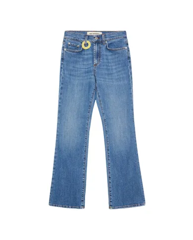 ROY ROGER'S Jeans Donna RND091CE082907 MARTA AI 25/26 a vita media flare fit 01 STONE 68