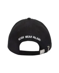 GCDS Cappello Uomo B2EU5800AK6 AI 25/26 cotone con ricamo logato 99 BLACK