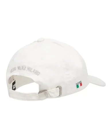 GCDS Cappello Uomo B2EU5800AK6 AI 25/26 cotone con ricamo logato 10 WHITE