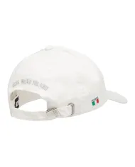 GCDS Cappello Uomo B2EU5800AK6 AI 25/26 cotone con ricamo logato 10 WHITE