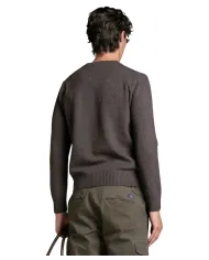 IMPURE Maglia Uomo CHARLIE WN8 AI 25/26 girocollo basico in lana 29 BROWN
