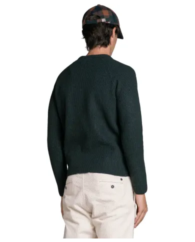 IMPURE Maglia Uomo GARY WN8 AI 25/26 girocollo in costina 102 forest green