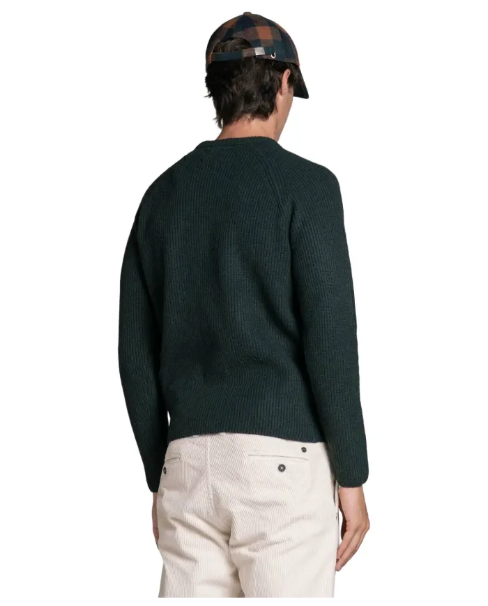 IMPURE Maglia Uomo GARY WN8 AI 25/26 girocollo in costina 102 forest green