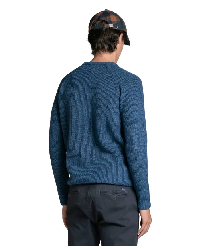 IMPURE Maglia Uomo GARY WN8 AI 25/26 girocollo in costina 139 DENIM