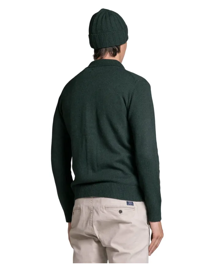 IMPURE Overshirt Uomo ZACK WN8 AI 25/26 con colletto e tasche frontali 04 DK.GREEN