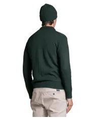 IMPURE Overshirt Uomo ZACK WN8 AI 25/26 con colletto e tasche frontali 04 DK.GREEN