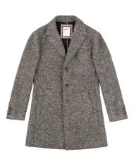 BOB Cappotto Uomo ANDY 145 AI 25/26 stile blazer lungo chiusura a monopetto 03 GRIGIO