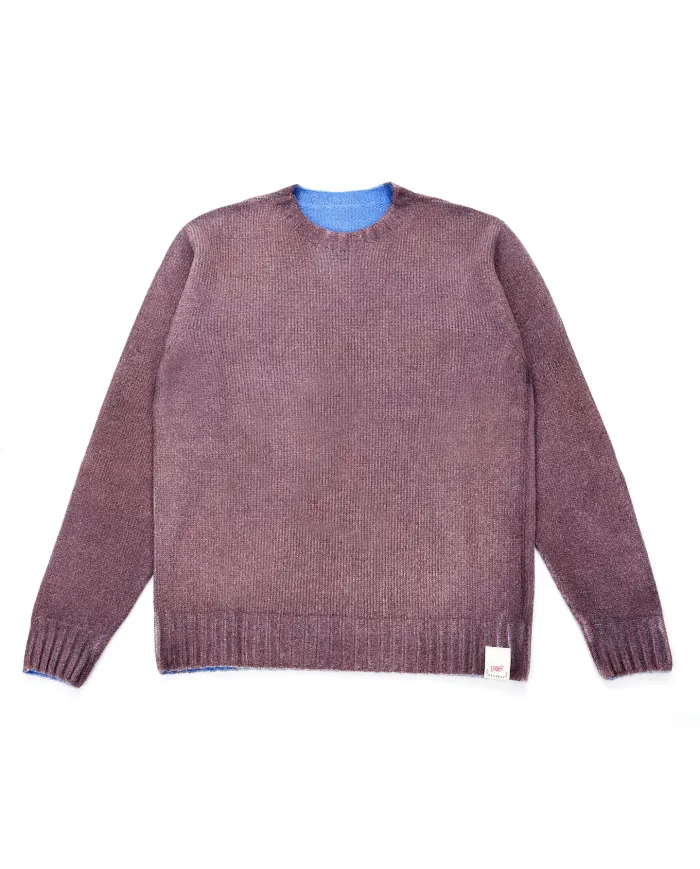 BOB Maglia Uomo BRADLEY AI 25/26 lana regular reversibile 04 MORO/ROYAL