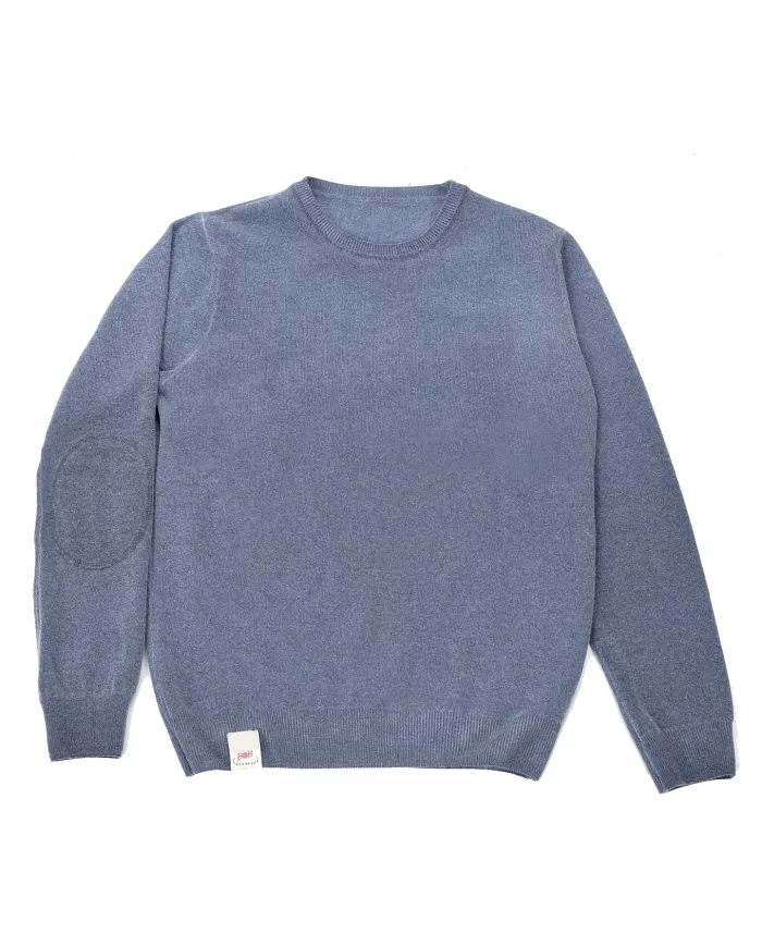 BOB Maglia Uomo BRISTOL AI 25/26 lana con stampa reversibile 01 BLU