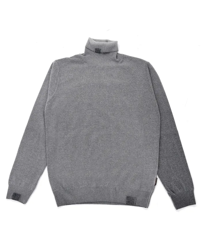 BOB Maglia Uomo COLLAGE AI 25/26 lana comfort con lupetto 10 PIOMBO