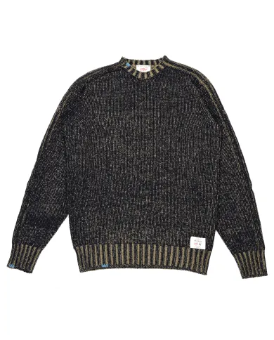 BOB Maglia Uomo FIN AI 25/26 lana regular lavorato a maglia 08 BLU/MUSCHIO