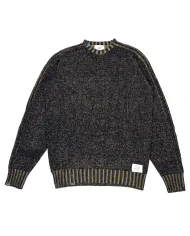 BOB Maglia Uomo FIN AI 25/26 lana regular lavorato a maglia 08 BLU/MUSCHIO