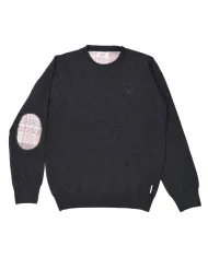 BOB Maglia Uomo FOSTER AI 25/26 lana dotata di toppa con fantasia 19 ANTRACITE