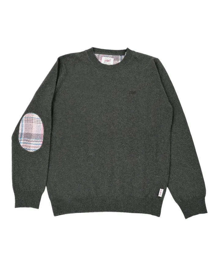 BOB Maglia Uomo FOSTER AI 25/26 lana dotata di toppa con fantasia 012 MILITARE